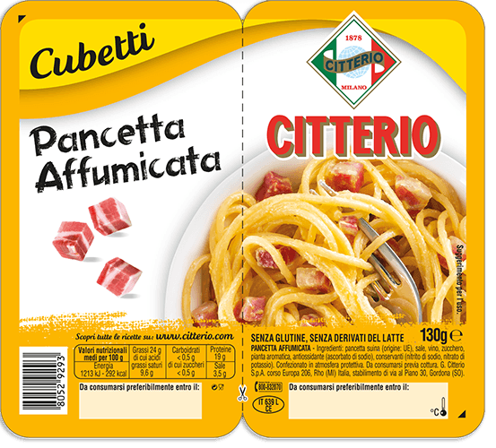 Pancetta Affumicata  Citterio Cubetti Bacon